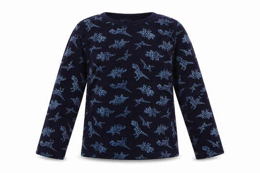 Primark Boys Multicoloured  Polyester  Pyjama Top Size 7-8 Years   - Dinosaur print