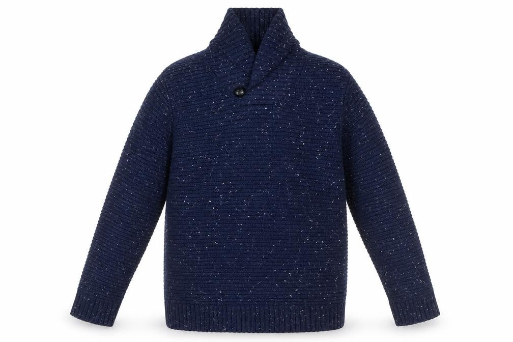 Matalan Girls Blue Roll Neck  Polyester Pullover Jumper Size 10 Years