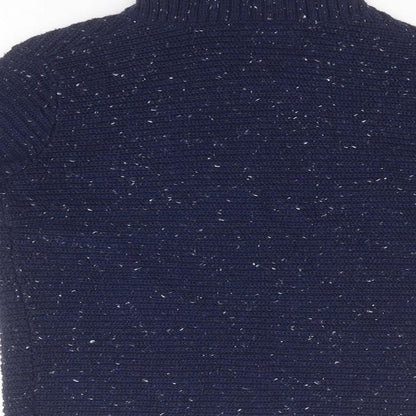 Matalan Girls Blue Roll Neck  Polyester Pullover Jumper Size 10 Years