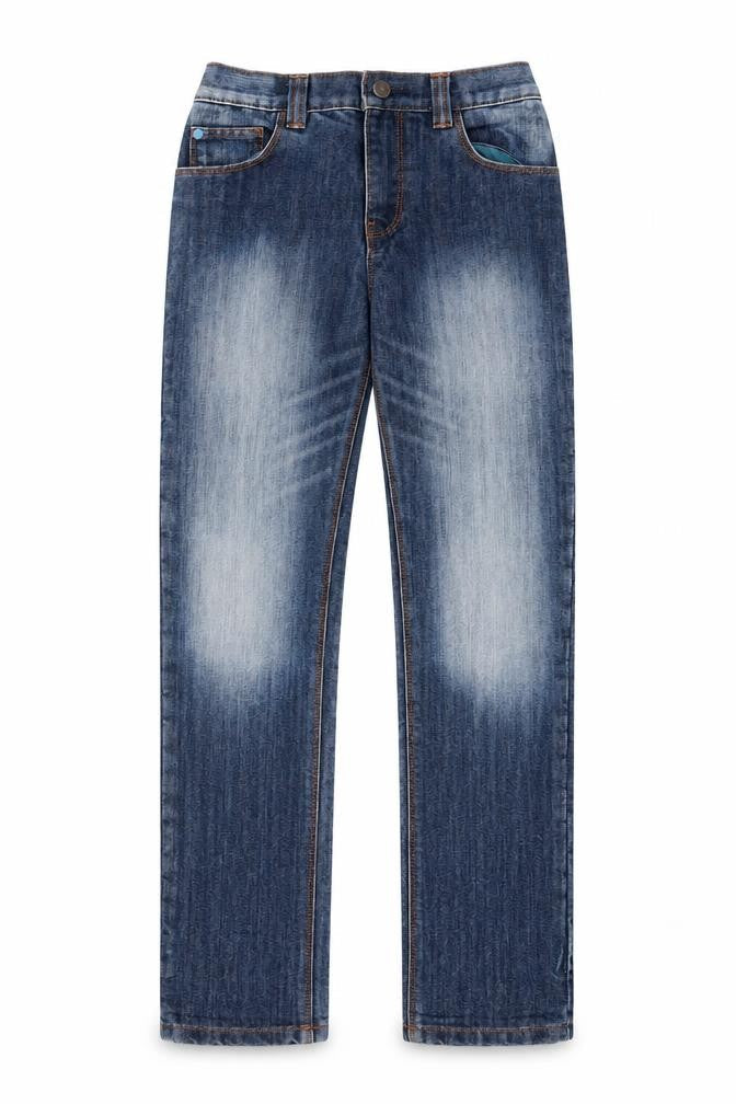 Next Girls Blue  Cotton Skinny Jeans Size 10 Years  Regular