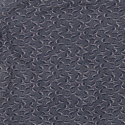 H&M Mens Blue Floral Cotton  Button-Up Size S Collared