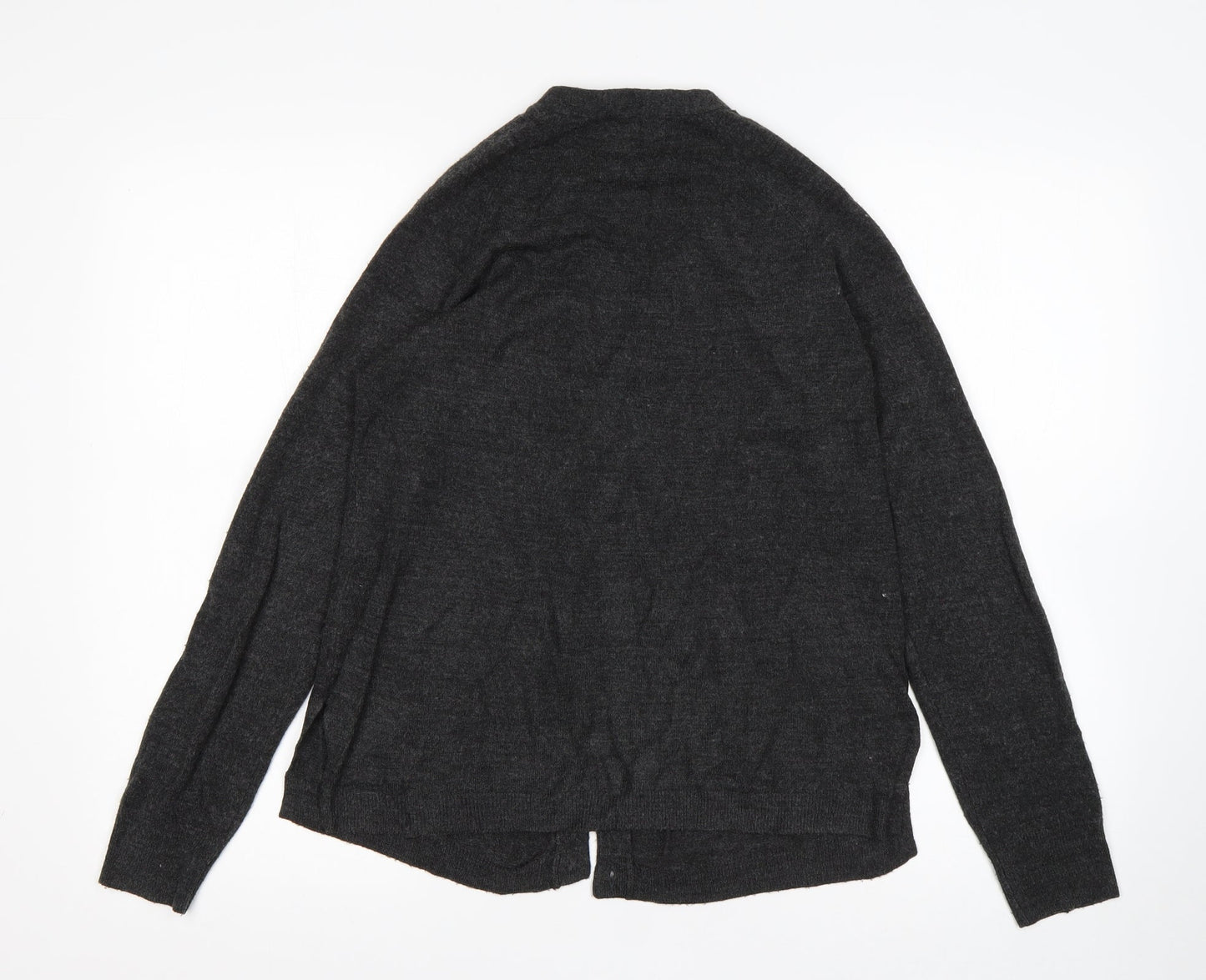Atmosphere Womens Grey V-Neck  Acrylic Cardigan Jumper Size 12