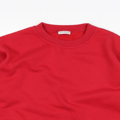 Preloved JOIE DE VIURE Womens Red  Polyester Pullover Sweatshirt Size 10 - Detail