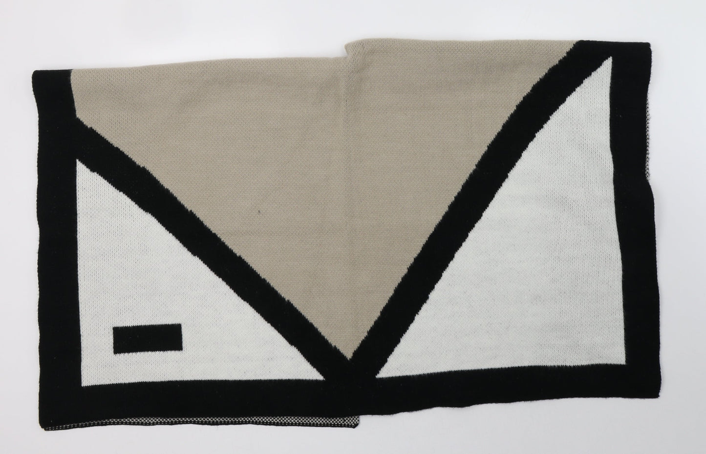 Very Womens Beige Geometric  Overcoat Poncho One Size