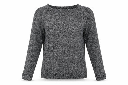 F&F Womens Grey Crew Neck  Acrylic Pullover Jumper Size 10