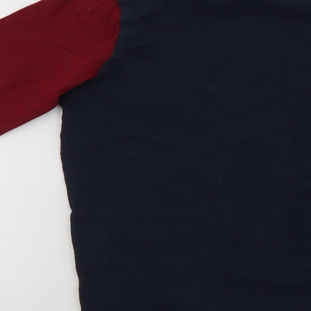 Nutmeg Girls Blue Colourblock Cotton Top Pyjama Top Size 9-10 Years   - Harry Potter