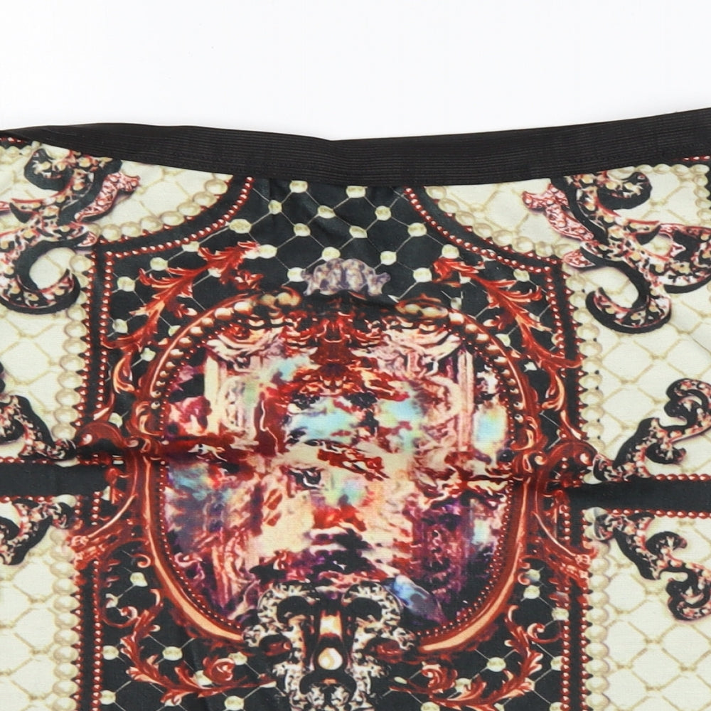 Zanzea Womens Multicoloured   Mini Skirt Size XL