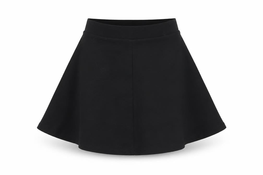 RR Girls Black  Viscose Skater Skirt Size 14 Years  Regular