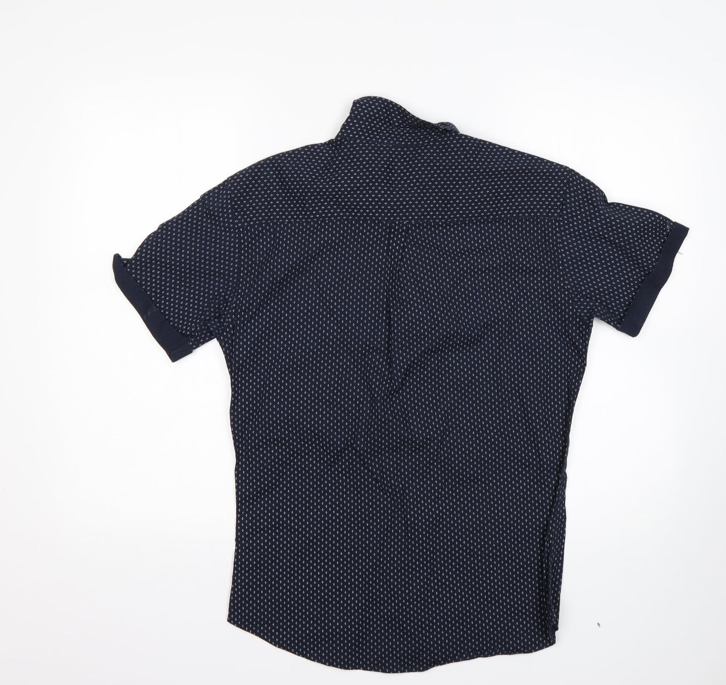 Officers Club Mens Multicoloured Polka Dot Cotton  Button-Up Size XS Collared