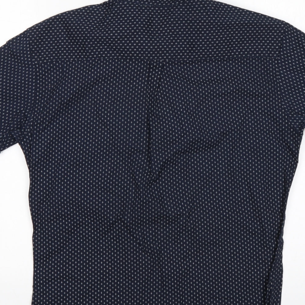 Officers Club Mens Multicoloured Polka Dot Cotton  Button-Up Size XS Collared