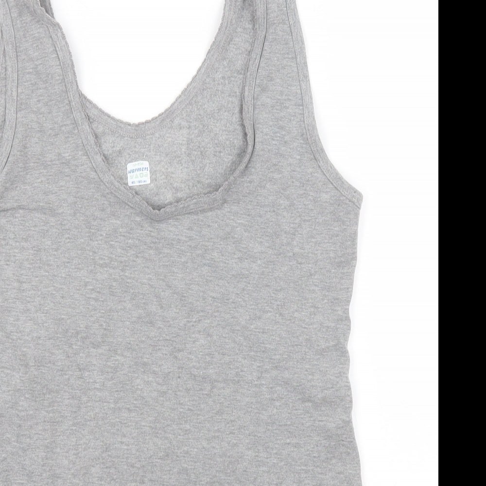 Preworn Womens Grey   Basic Tank Size 12 V-Neck