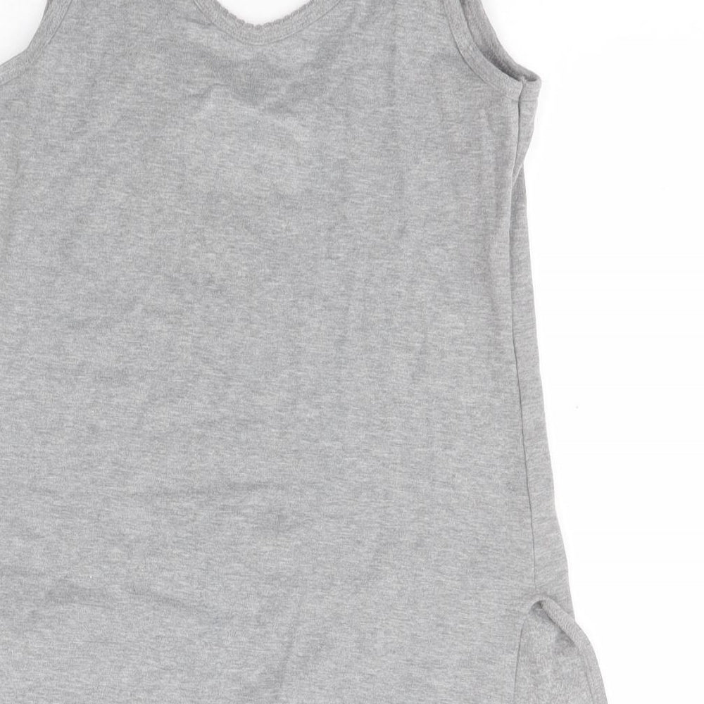 Preworn Womens Grey   Basic Tank Size 12 V-Neck