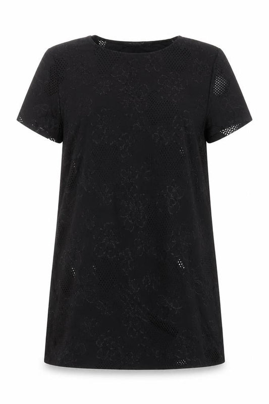 Zuppe Womens Black   Basic T-Shirt Size 14 Round Neck