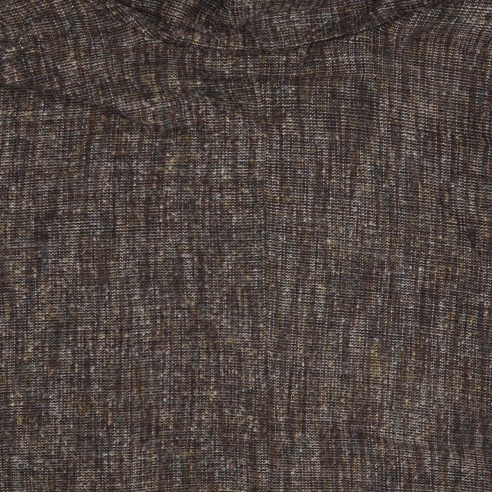 Aftershock Womens Brown V-Neck  Acrylic Cardigan Jumper Size S