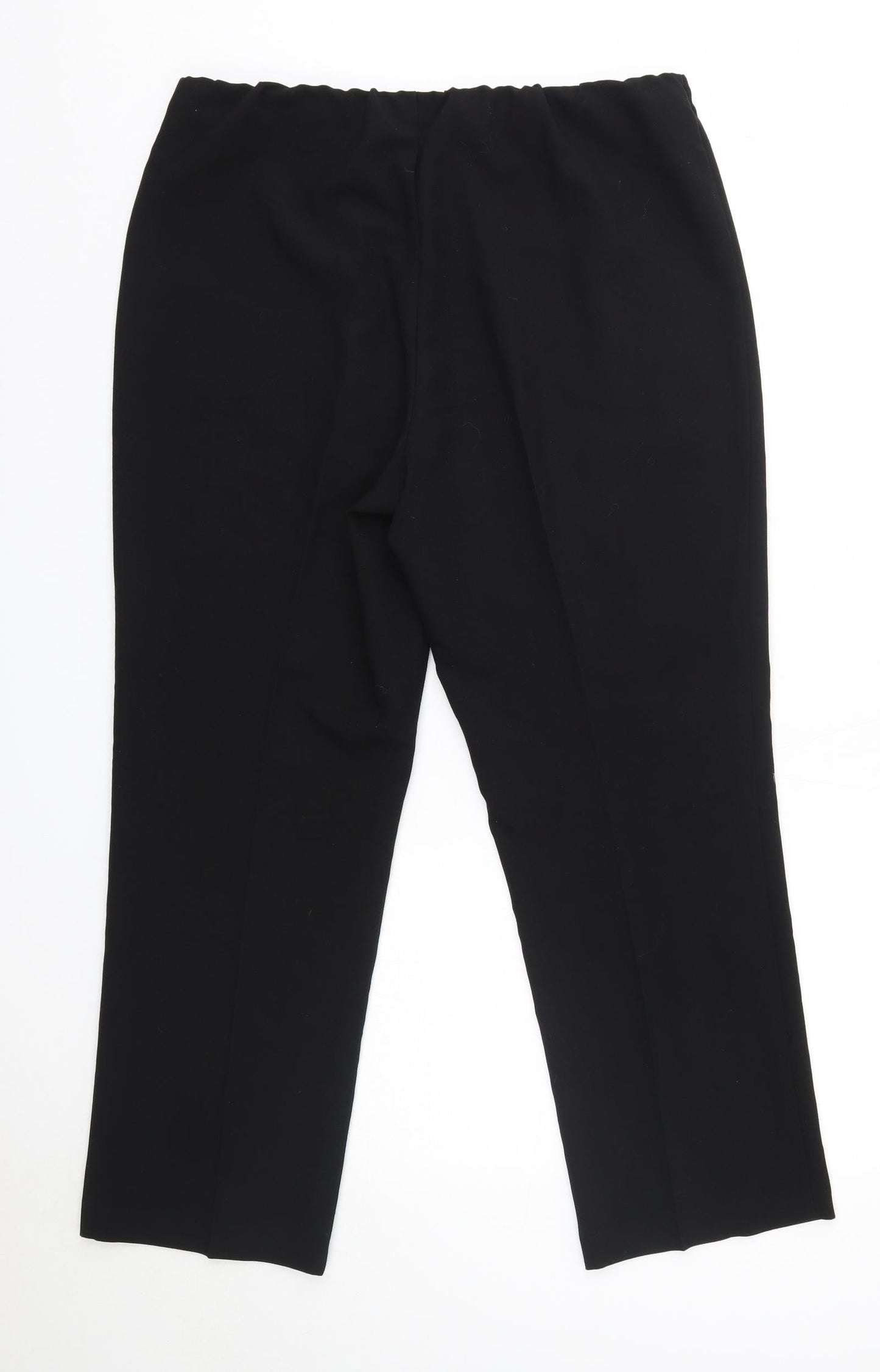 Vida Vi Womens Black  Polyester Dress Pants Trousers Size 14 L27 in Regular