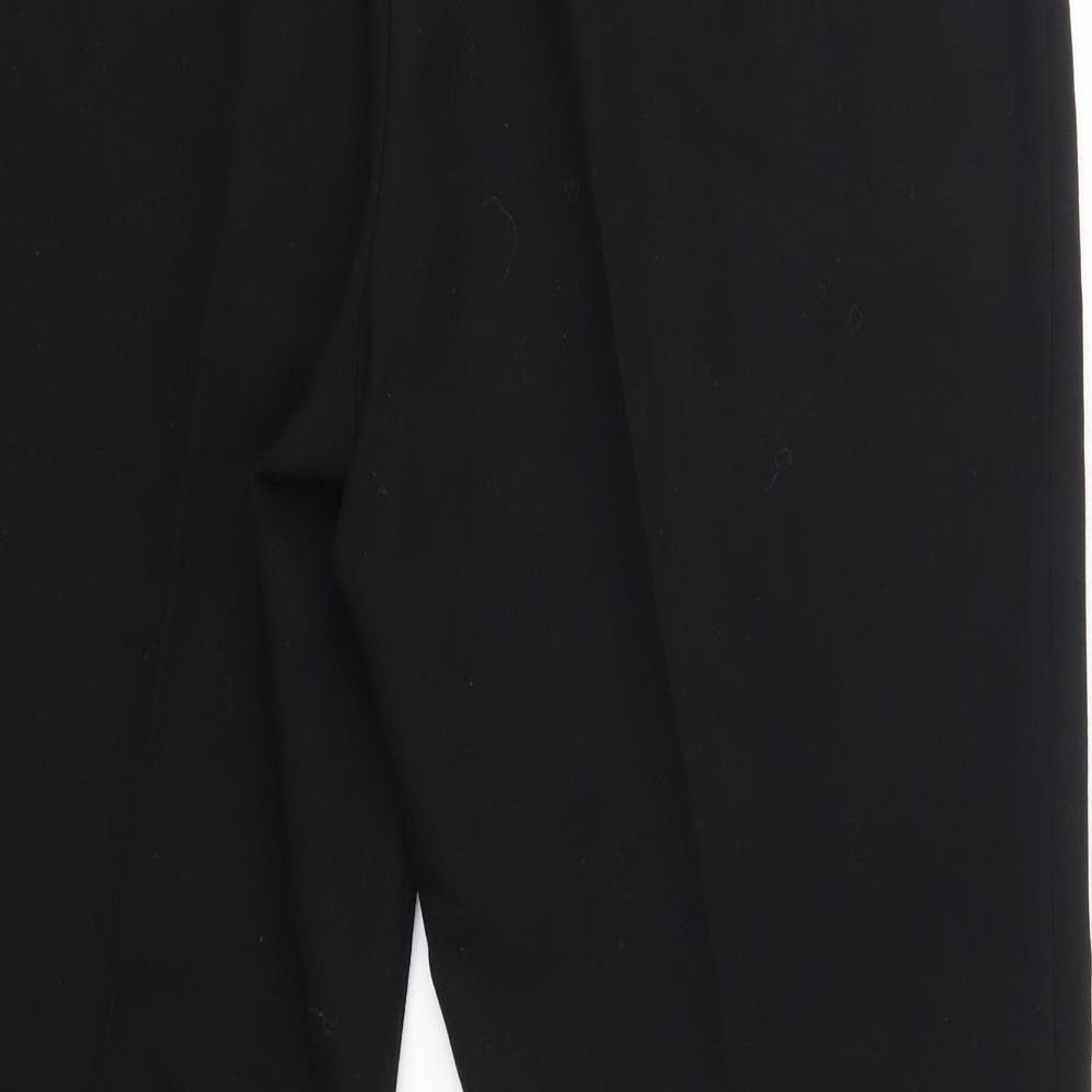 Vida Vi Womens Black  Polyester Dress Pants Trousers Size 14 L27 in Regular