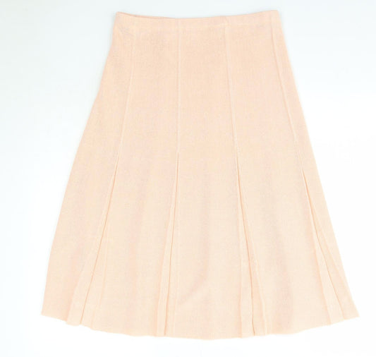 Preowrn Womens Pink  Polyester A-Line Skirt Size 8    - Dacron Heavy
