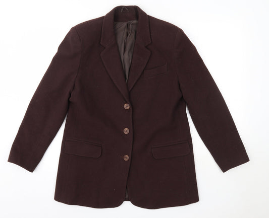 Classic Womens Brown   Overcoat Coat Size 12