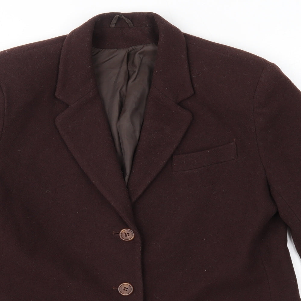 Classic Womens Brown   Overcoat Coat Size 12