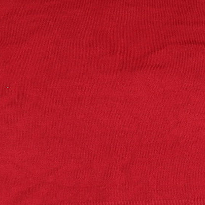 Key West Womens Red V-Neck  Acrylic Pullover Jumper Size M