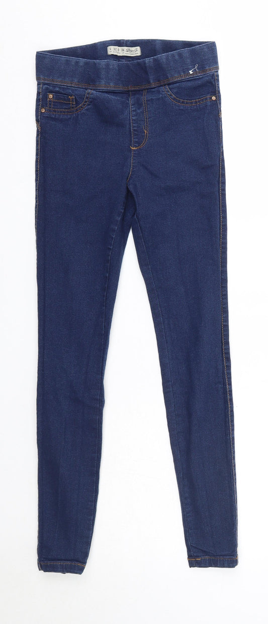 Primark Womens Blue  Cotton Jegging Jeans Size 4 L26 in Regular