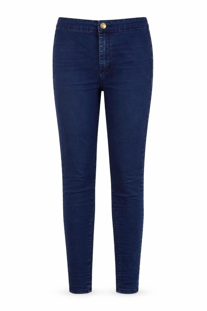 Miss Se Womens Blue  Cotton Flared Jeans Size 10 L32 in Regular Button