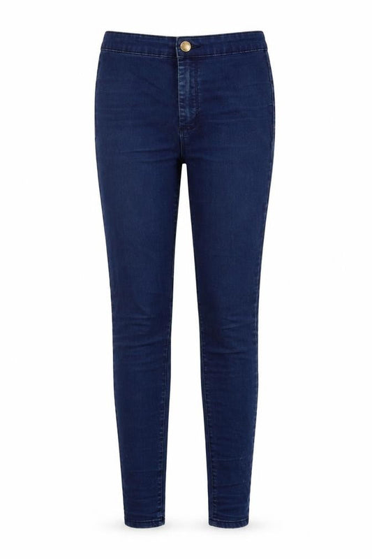 Miss Se Womens Blue  Cotton Flared Jeans Size 10 L32 in Regular Button