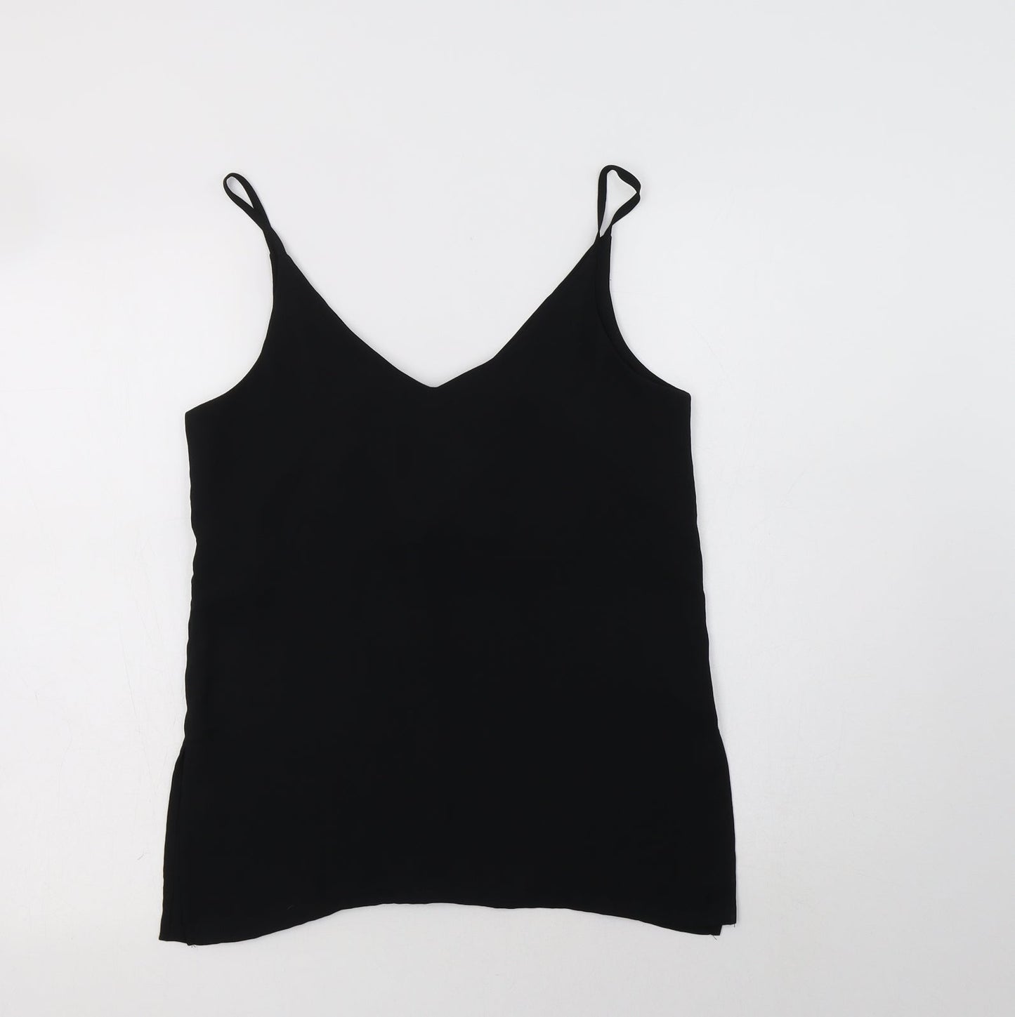 H&M Womens Black  Polyester Camisole Blouse Size 8 V-Neck