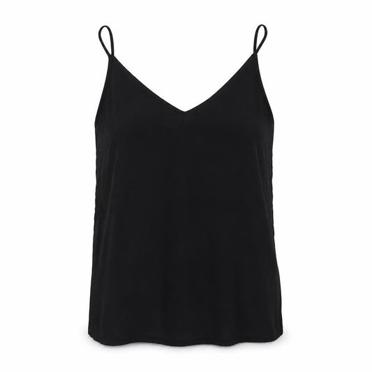 H&M Womens Black  Polyester Camisole Blouse Size 8 V-Neck