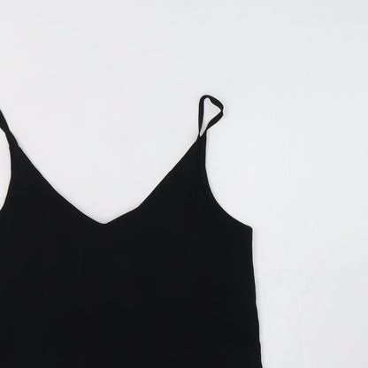 H&M Womens Black  Polyester Camisole Blouse Size 8 V-Neck