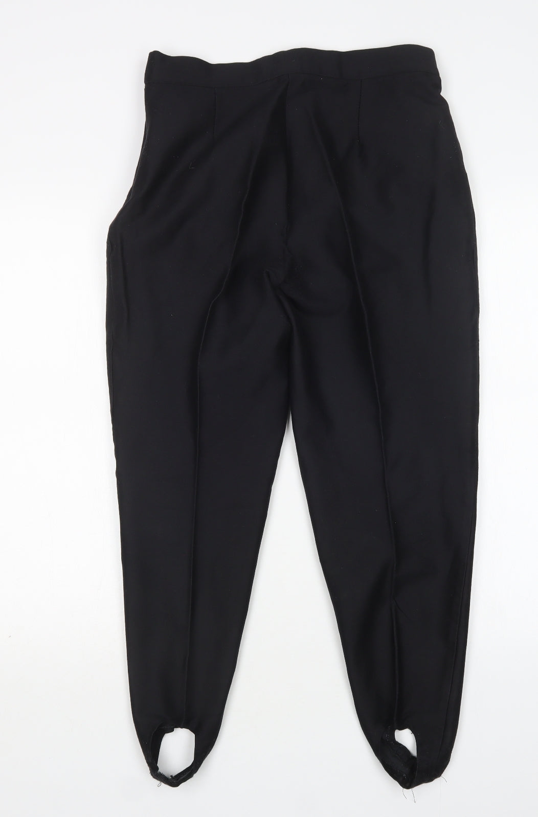Preworn Womens Black  Cotton Trousers  Size 16 L26 in Regular