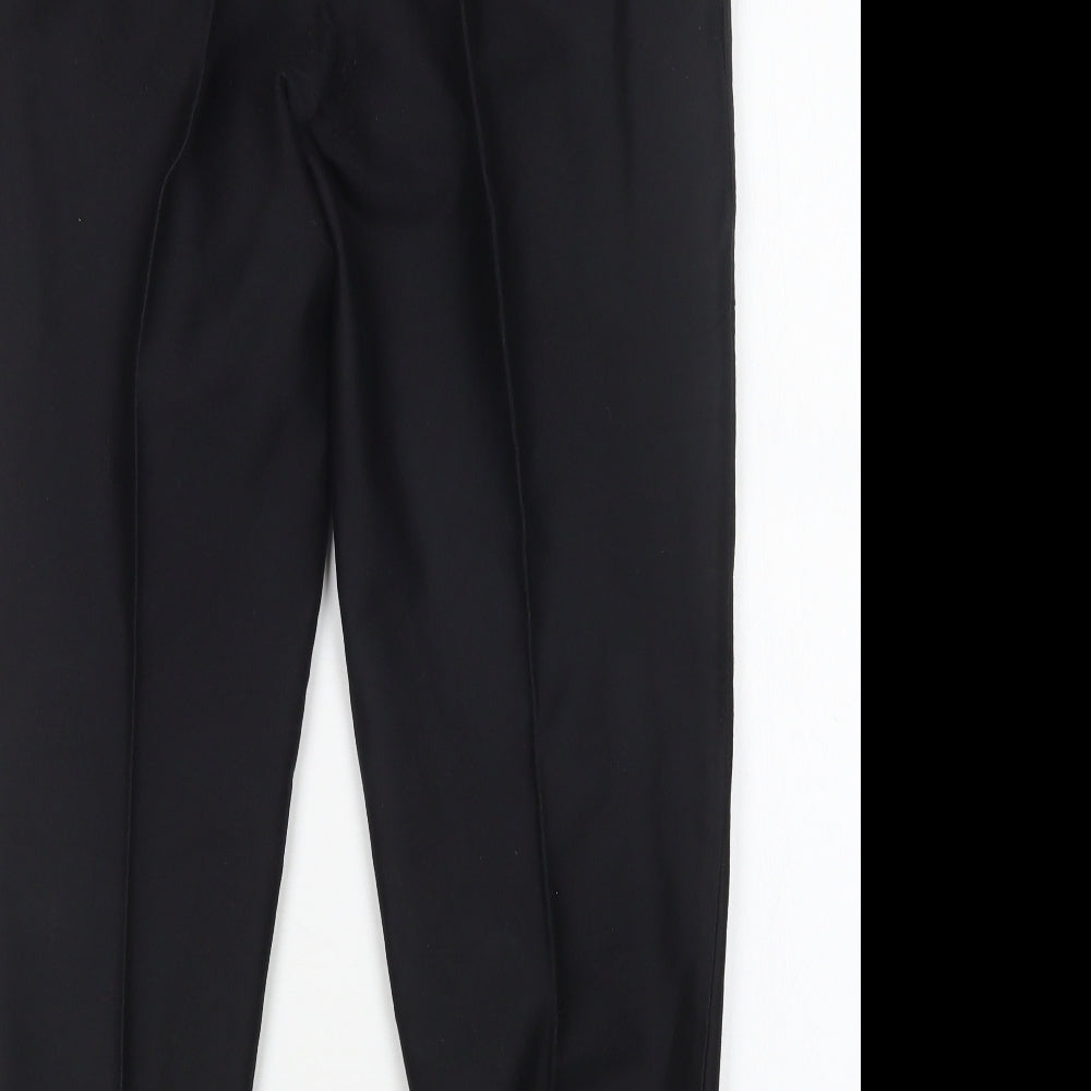 Preworn Womens Black  Cotton Trousers  Size 16 L26 in Regular