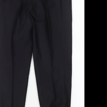Preworn Womens Black  Cotton Trousers  Size 16 L26 in Regular