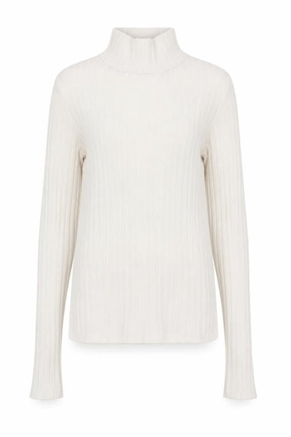 Topshop Womens White Mock Neck  Polyester Pullover Jumper Size 6