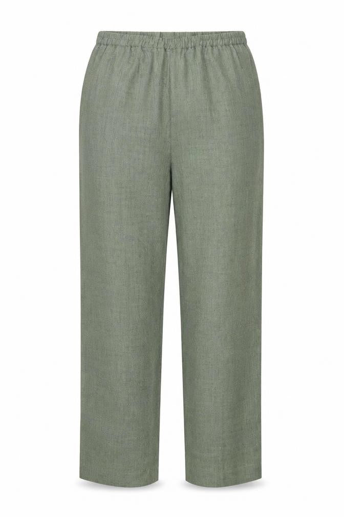 Preworn Womens Green  Polyester Trousers  Size 12 L29 in Regular