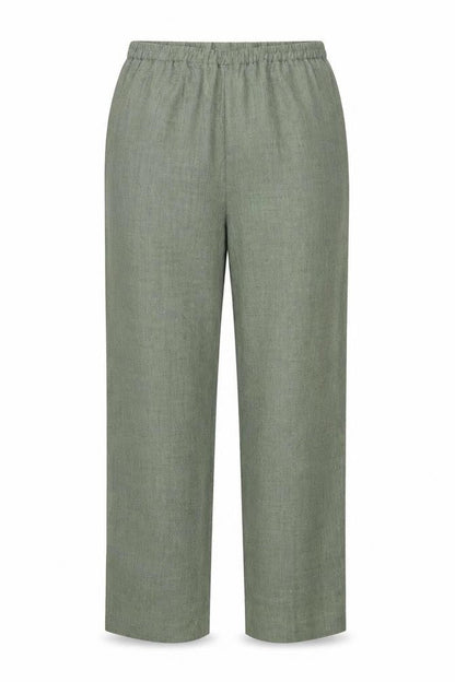 Preworn Womens Green  Polyester Trousers  Size 12 L29 in Regular