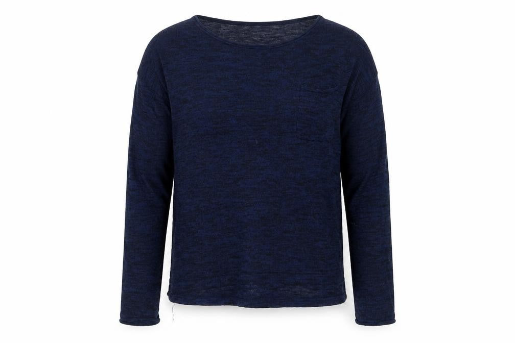 H&M Womens Blue Round Neck  Polyester Pullover Jumper Size M