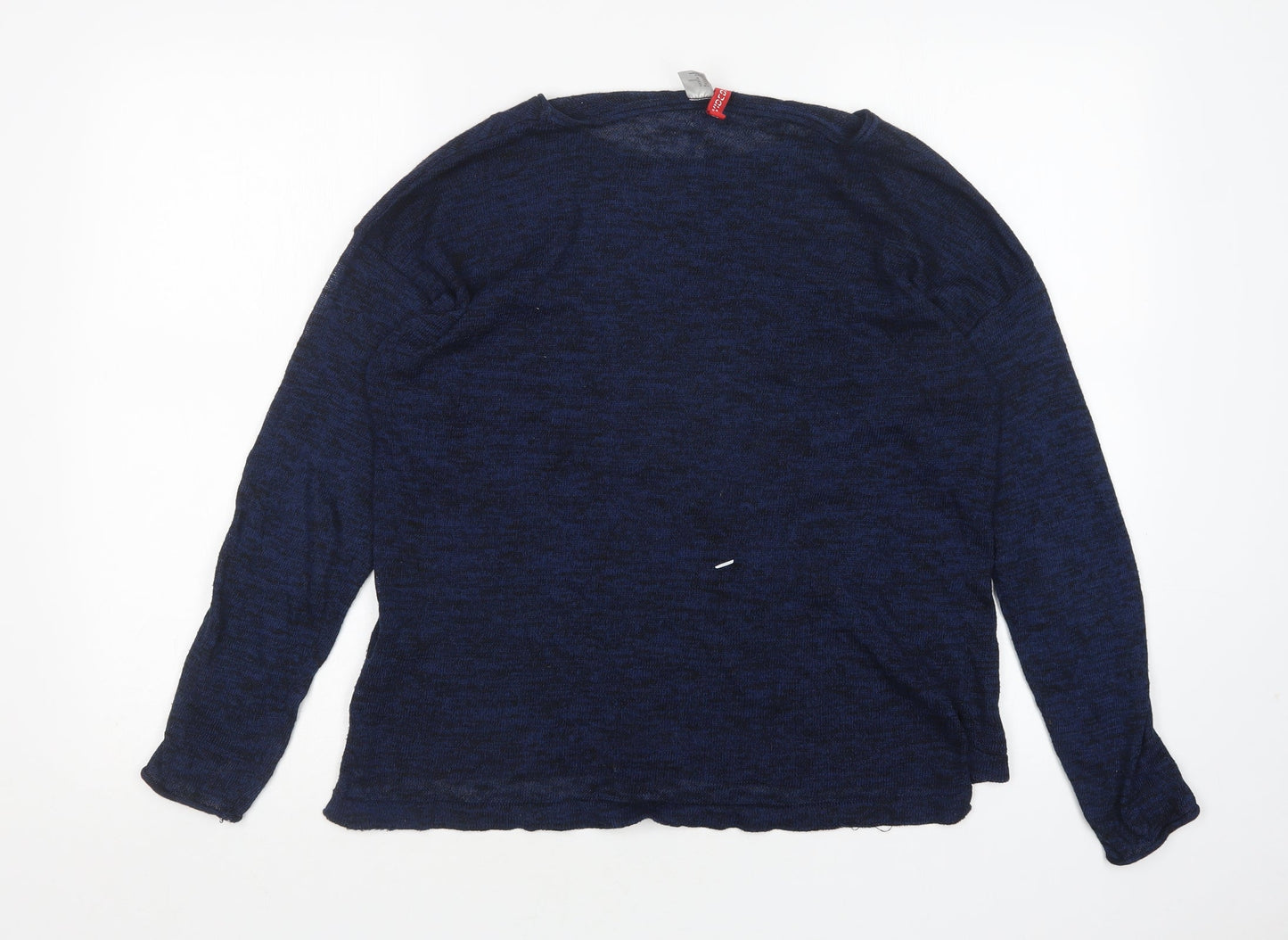 H&M Womens Blue Round Neck  Polyester Pullover Jumper Size M