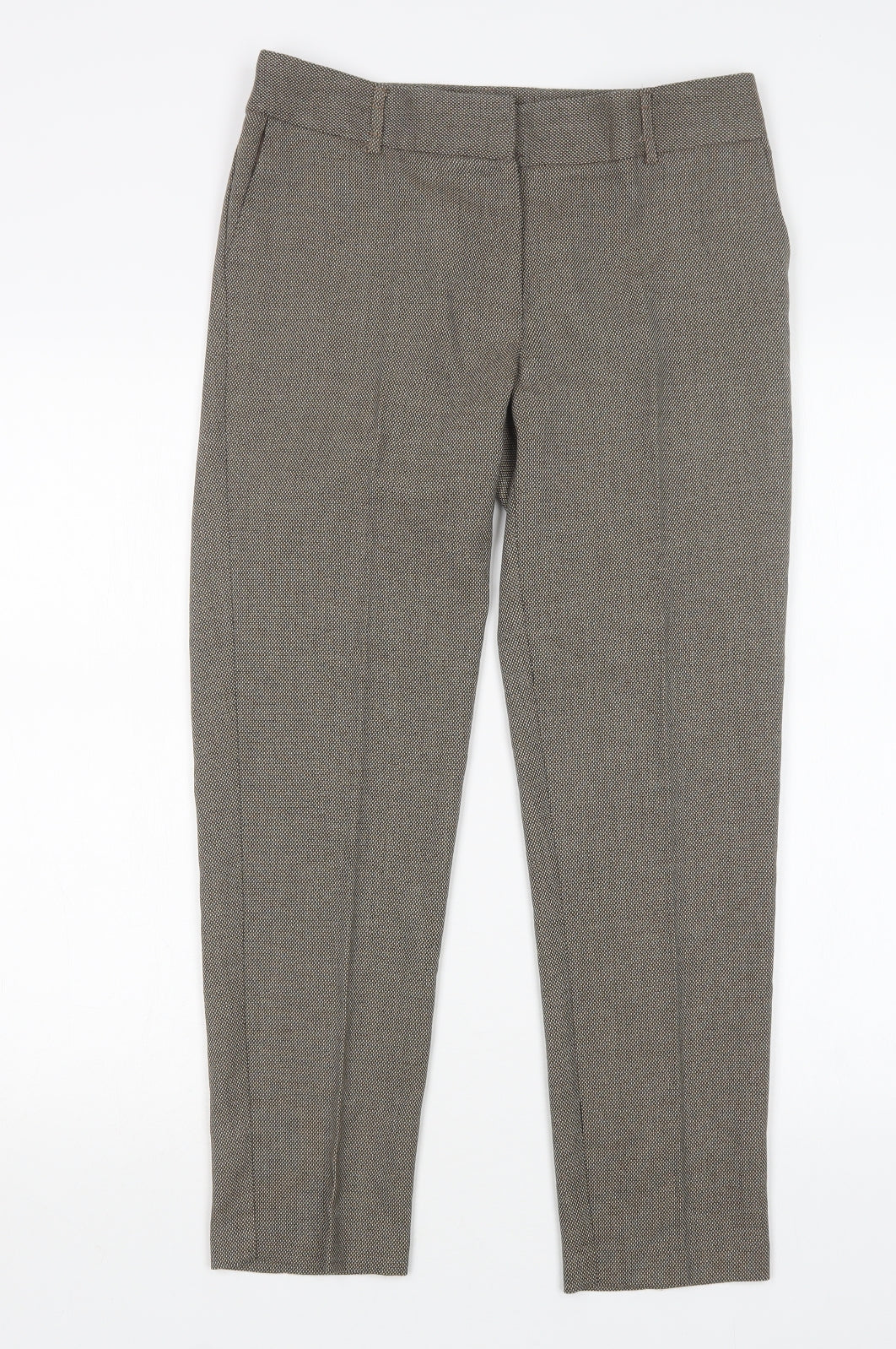Papaya Womens Brown  Polyester Trousers  Size 10 L28 in Regular
