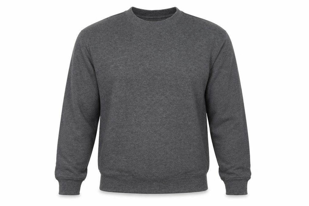 JACHS Mens Grey  Polyester Pullover Sweatshirt Size M   - Dark Grey Mix