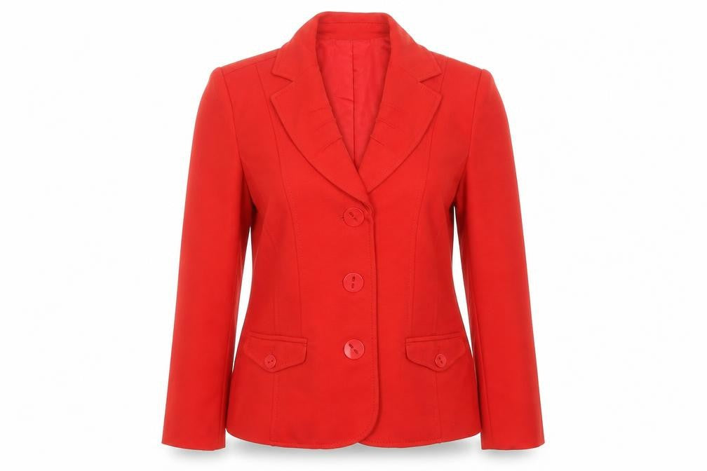 Oscar Womens Red   Overcoat Jacket Size 10