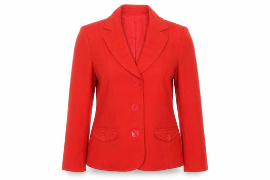 Oscar Womens Red   Overcoat Jacket Size 10