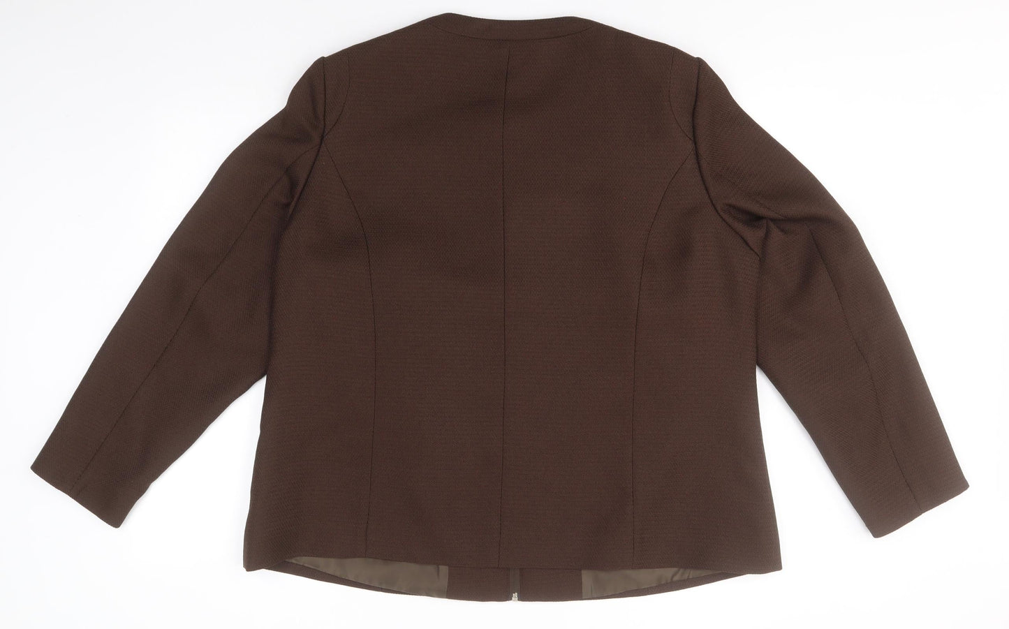 Wardrobe Essentials Womens Brown   Jacket  Size 16