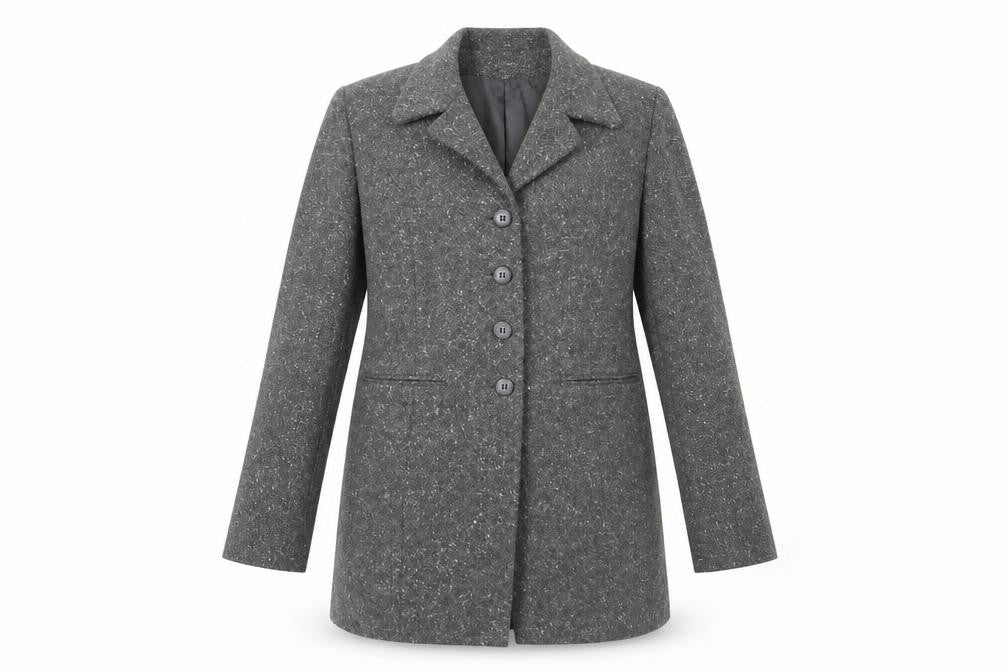 IMAGES Womens Grey   Overcoat Coat Size 12