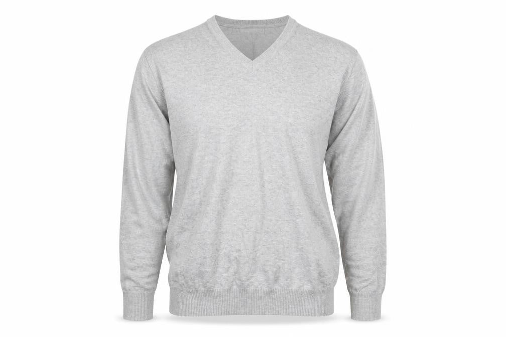 NEXT Mens Grey V-Neck  Cotton Pullover Jumper Size M