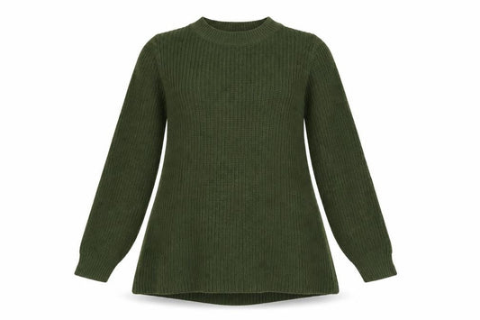 SHEIN Womens Green Crew Neck  Polyester Pullover Jumper Size S