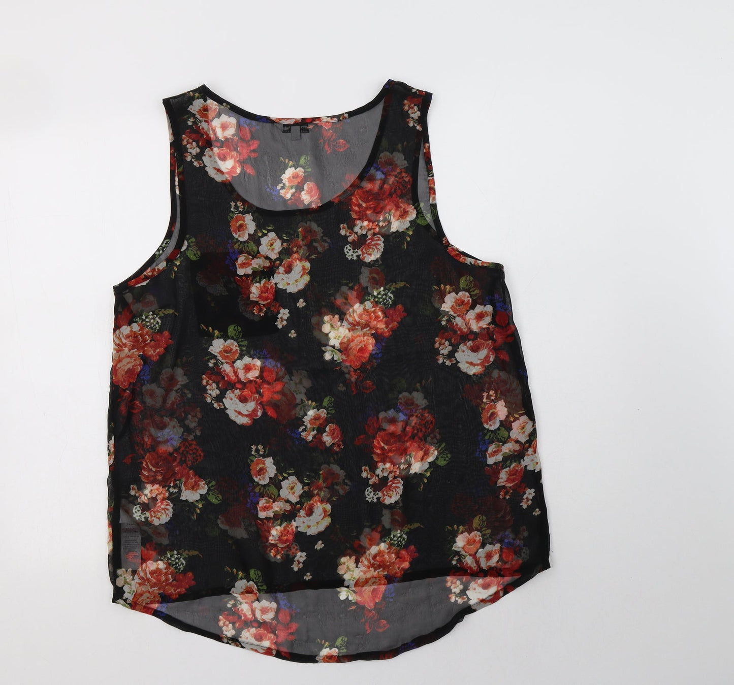 New  Womens   Polyester Basic Blouse Size 14 Scoop Neck