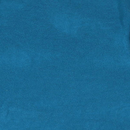 Bonmarché Womens Blue Round Neck Acrylic Pullover Jumper Size S