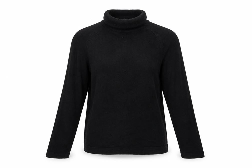Originals Womens Black Roll Neck  Acrylic Pullover Jumper Size 10