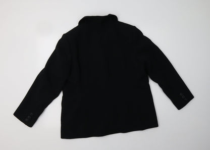 Penny Plain Womens Black   Jacket Blazer Size 18  Button